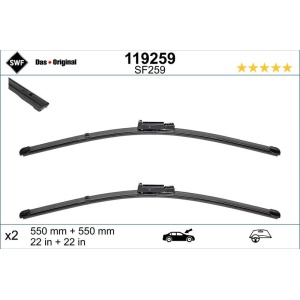 Set lamela stergator SWF Wiper FB OE LHD 550/550 mm