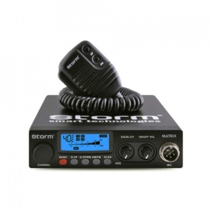 Stație radio CB Storm Matrix 10W, SMD, ASQ, 40 canale AM/FM