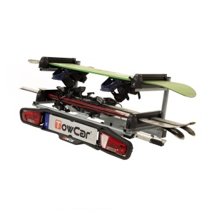 Suport schi/snowboard TowCar Aneto 4 cu prindere pe carligul de remorcare