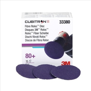 333803M SET 15 BUCATI CUBITRON II FIBRE ROLOC DISC, 2 80+ -3M