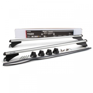 Bare transversale Menabo Tiger Silver pentru Ford Mondeo III Wagon 2010-2014, cu bare longitudinale integrate