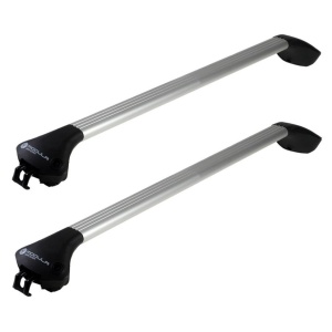 Bare transversale Modula Oval Bar Chiuso gri, compatibile cu Ford Galaxy II 2006-2015 cu bare longitudinale integrate