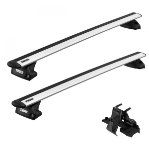 Bare transversale Thule WingBar Evo Flush Silver dedicate pentru Ford Edge 2016+ cu bare longitudinale integrate