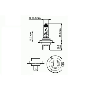 Bec Far H7 12V55W Px26D Super White Sct