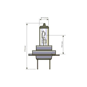 Bec Far H7 24V 70W Px26D Sct