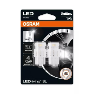 Bec Osram LEDriving SL W21W Alb | 12V - W3x16d - Set 2 buc (Off-Road)