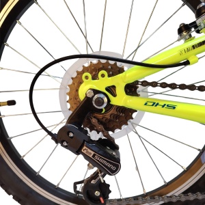Bicicleta Copii DHS Sonic - 20 inch, Galben-Albastru - Img 3