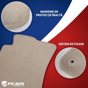 Covorase auto mocheta (bej) Opel Astra H, caroserie Hatchback, fabricatie 2004 - 12.2014 - Img 2