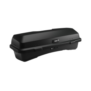 Cutie portbagaj Thule Santu cu fixare pe suporturi de bicicleta cu prindere pe carligul de remorcare - 147x62x52 cm