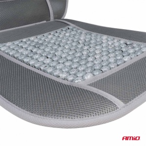 Husa scaun auto cu bile de masaj si suport lombar, dimensiuni 110 x 46 cm, culoare Gri - Img 7