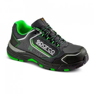 Incaltaminte de protectie curse SPARCO ALLROAD Line Baku - Nailon/microfibra , Negru/Verde , marime: 40