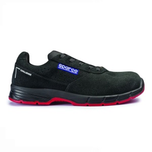 Incaltaminte de protectie curse Sparco Power Line Challenge - Piele/Piele intoarsa ,Negru , marime: 44
