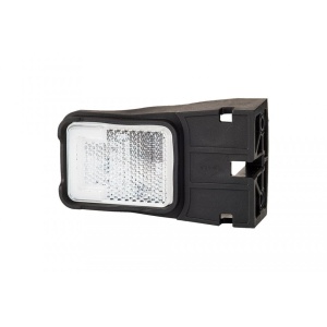 Lampă de poziție frontală Horpol, cu suport de prindere, albă, 12/24V