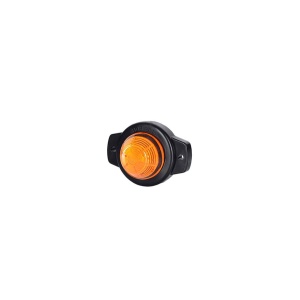 Lampă gabarit rotundă mică, Horpol, marcaj frontal, LED galben, alimentare 12/24V