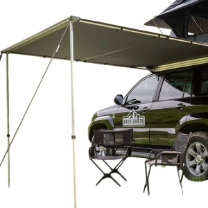 Marchiză Auto Overlander 2 x 2.5 m, Husă PVC, Poliester 600D, Impermeabilă PU2000, 11 kg