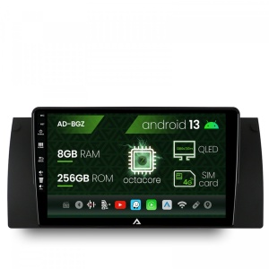Navigatie BMW E39,E53,E38, Android 13, Z-Octacore , 8GB RAM , 256GB ROM, 9 Inch - AD-BGZ9008,AD-BGRKIT392