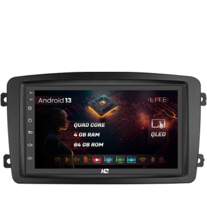 Navigatie HUB64 Mercedes Benz C-Class W203 / Vito / Viano / CLK, 4GB RAM, Android 13, Quadcore, DSP, GPS, Wi-FI, Carplay, Android Auto, USB, Bluetooth, Waze, Touchscreen, 7 inch