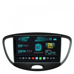 Navigatie Hyundai I10 (2007-2013), Android 13, X-Octacore , 8GB RAM , 256GB ROM, 9.5 Inch - AD-BGX9008,AD-BGRKIT198