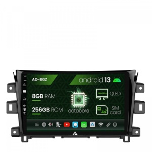 Navigatie Nissan Navara (2015,), Android 13, Z-Octacore , 8GB RAM , 256GB ROM, 9 Inch - AD-BGZ9008,AD-BGRKIT163