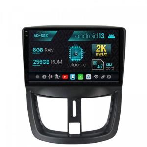 Navigatie Peugeot 207, Android 13, X-Octacore , 8GB RAM , 256GB ROM, 9.5 Inch - AD-BGX9008,AD-BGRKIT263