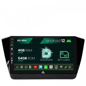 Navigatie Superb 3 (2015,), Android 12, A-Octacore , 4GB RAM , 64GB ROM, 10.1 Inch - AD-BGA10004,AD-BGRKIT034