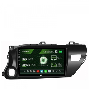 Navigatie Toyota Hilux (2015,), Android 13, Z-Octacore , 8GB RAM , 256GB ROM, 9 Inch - AD-BGZ10008,AD-BGRKIT086