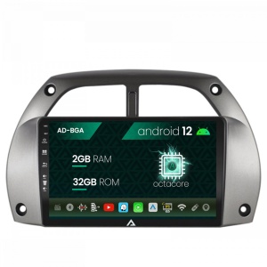 Navigatie Toyota RAV4 (2001-2006), Android 12, A-Octacore , 2GB RAM , 32GB ROM, 9 Inch - AD-BGA9002,AD-BGRKIT109