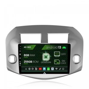 Navigatie Toyota RAV4 (2005-2013), Android 13, Z-Octacore , 8GB RAM , 256GB ROM, 10.1 Inch - AD-BGZ10008,AD-BGRKIT069A