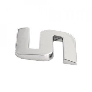 Ornament auto 3d. litera s. 26 mm. cromat