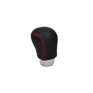 Ornament Schimbator Viteze Piele Neagra, Cusatura Rosie