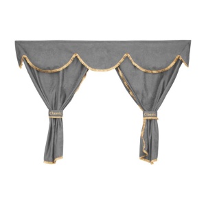 Perdele Cabina Șoferului CLASSIC - Set 7 Buc Gri pentru DAF