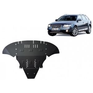 Scut motor metalic pentru Audi A6 Allroad 2 - cu lateral ( 2005 - 2011 )