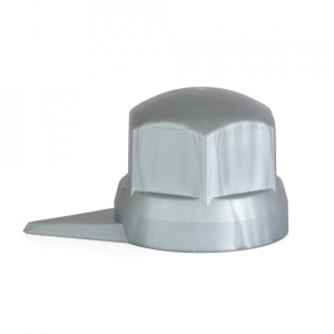 Set 10 capace pentru prezoane roata, cu indicator, MEGA DRIVE NN32S WS, 32 mm x 41 mm, gri, din plastic