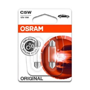 Set 2 Becuri 12V C5W Original Blister Osram