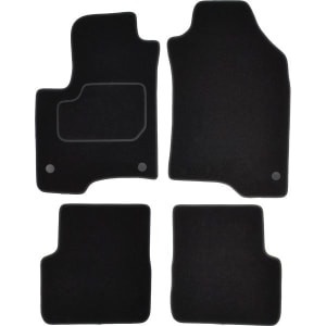 Set 4 covorase auto MAMMOOTH, Velur, pentru FIAT PANDA 2012+ SALOON, Negru