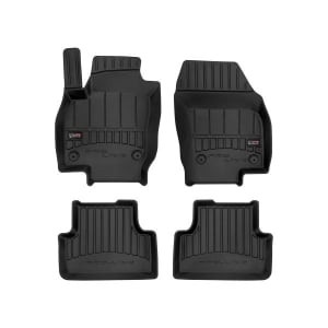 Set 4 covorase auto tip tavita Frogum, Cauciuc, pentru VW T-CROSS 12.18- SUV, Negru