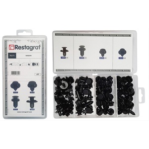 Set 87 buc asortiment nituri plastic pentru nissan