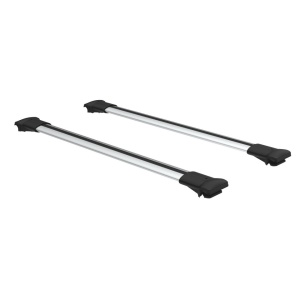 Set bare transversale portbagaj Turtle Air-v9, culoare argintie, dedicate pentru MERCEDES VITO (W639) VAN 03-14 ,sistem prindere pe bare longitudinale