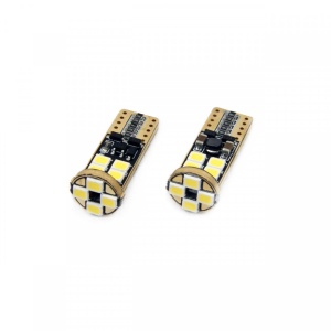 Set becuri auto cu LED CANBUS T10e W5W 12 SMD Alb 12/24V