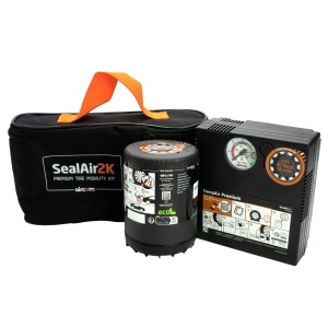 Set compresor auto 180W si solutie etansare 350ml SealAir2k Aircom, calitate OE