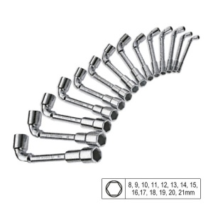 Set De 14 Chei Tubulare Cu Cot Tip `L`