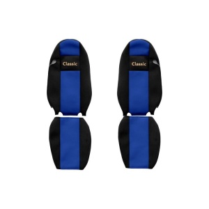 Set huse scaun camion, F-core, Classic, pentru IVECO STRALIS, albastru