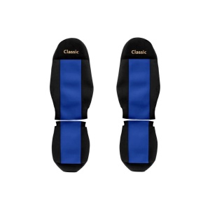 Set huse scaun camion, F-core, Classic, pentru VOLVO FH, FH 16, FH 16 II, FH II, FL II, Albastru