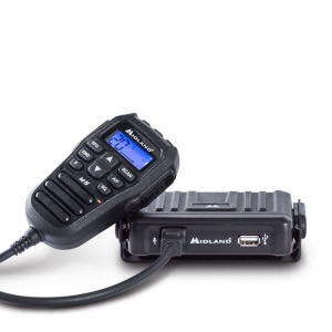 Stație radio CB Midland M5, 4 W, 12 V, cu comandă pe microfon