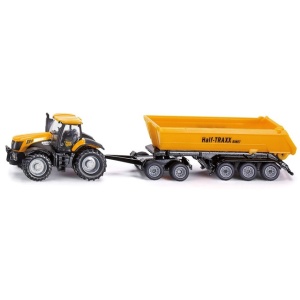 Tractor JCB cu dolly și remorcă la scara 1:87