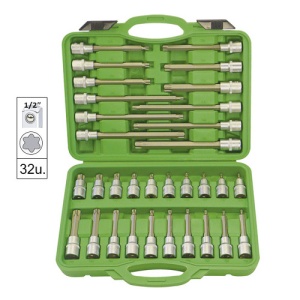 Trusa Capete Tubulare Torx Pt. Suruburi Cu 32 Piese