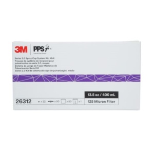 263123M PPS 2.0 MIDI(13.5OZ,400ML)KIT,125U 50 PUNGI SI 50 CAPACE-3M