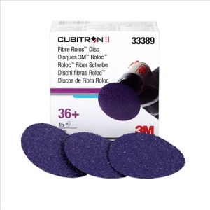 333893M Set 15 Bucati Cubitron Ii Fibre Roloc Disc, 3,36+-3M
