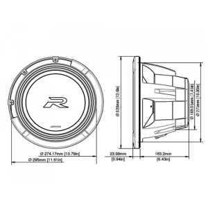 Alpine r2-w12d2 subwoofer de 30cm (12′′), 2ω+2ω, 2250w - Img 3