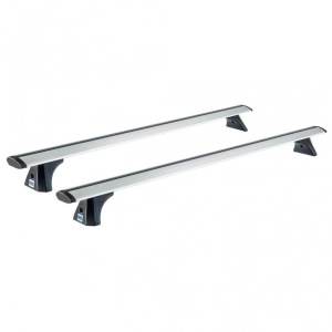 Bare transversale din aluminiu CRUZ Airo X128 pentru Dacia Logan, 4 usi, model 2013+ plafon normal - Img 1